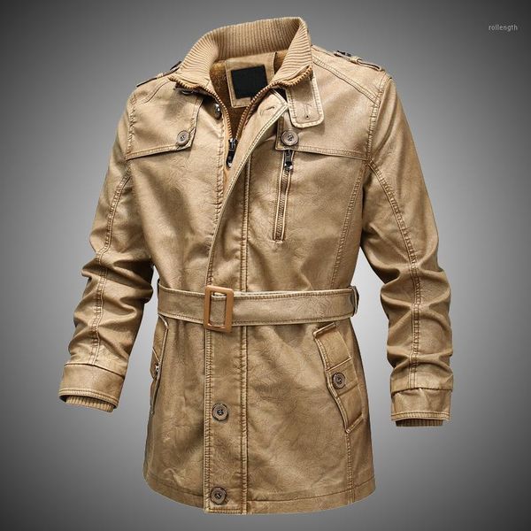 

fashion winter leather jacket men outdoor motorcycle jackets 2020 men's plus velvet warm faux leather coats casual pu outerwear1, Black