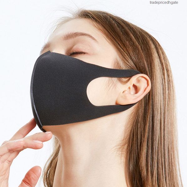 

pollution sponge black mask breathable reusable anti face shield wind proof mouth cover 100pcs