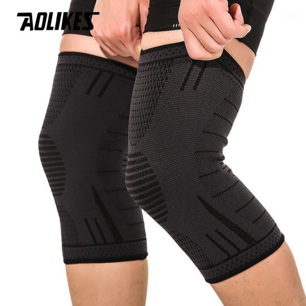 

elbow & knee pads sleeve 1 pair non slip silicone sports support for running,cycling,basketball,arthritis& recovery kneepad1, Black;gray