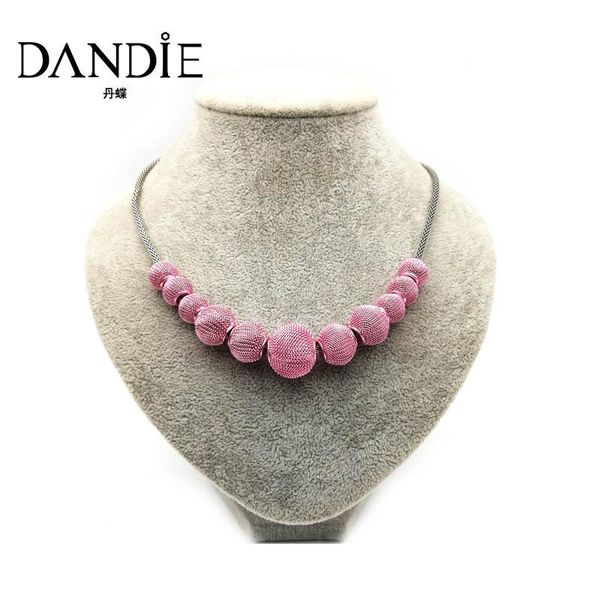 

dandie fashionable mesh big whole metal ball women necklace, Golden;silver