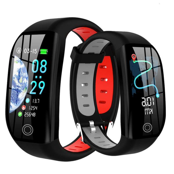 

wristband f21 ip68, smart waterproof sports watch, can control blood prsure the distance between gps and sleep monitorjk