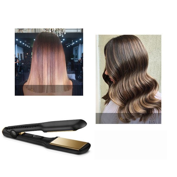 

in stock 9hd v gold professional hair straightener eu/uk plug with retail box ship, Black