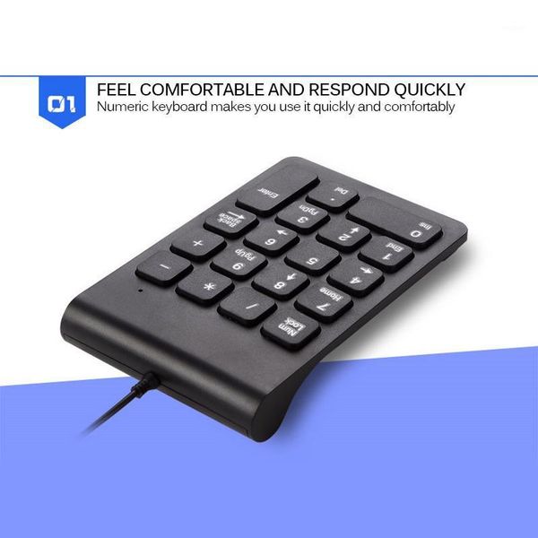 

wired usb numeric keypad comfortable wired usb ps/2 universal ultrathin numeric keypad numpad number mini keyboard black1
