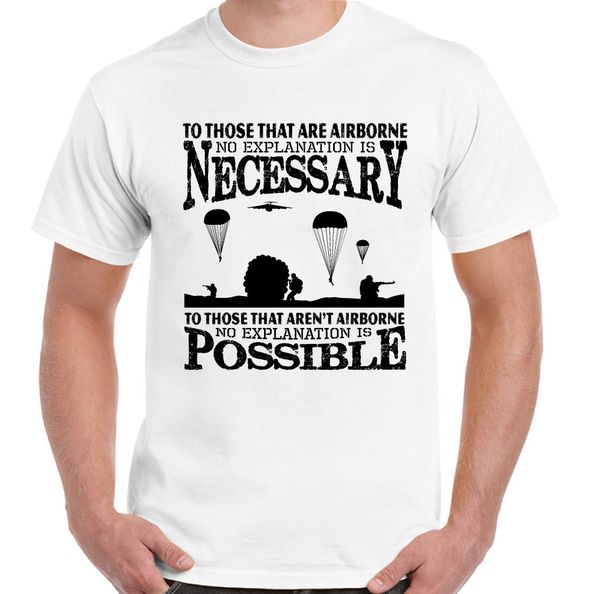 

summer tee shirt to those that are airborne mens funny t-shirt parachute regiment para fashion t-shirt sport hooded sweatshirt hoodie