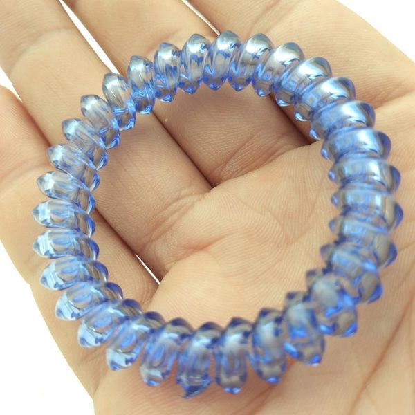

spring gum clear candy telephone wire hair bands for ties hairband elastic rubber q bbyqyn