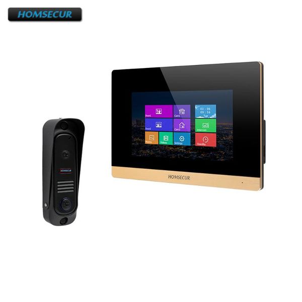

homsecur 7" wired hands-video door entry security intercom bc041-b+bm716-g
