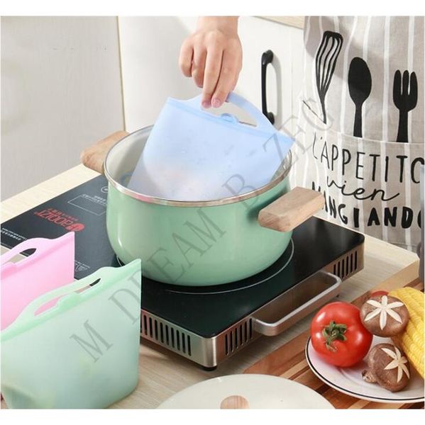 

fda reusable sile food preservation bag airtight seal food fresh storage container versatile cooking bag sil jllmrc mx_home