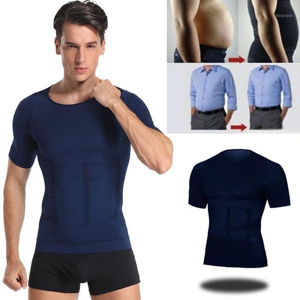 

be-in-shape men's slimming vest body shaper shirt corrective posture belly control compression man modeling underwear corset1, Black;brown