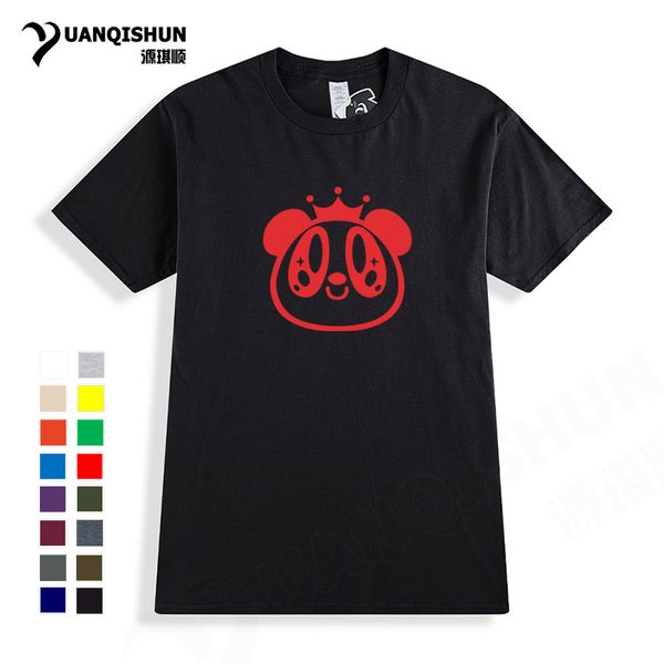 

спортивный дизайн моды queen panda печать тенниску 16 цветов новый мультфильм panda футболка унисекс хлопок с коротким рукавом топы tee пода