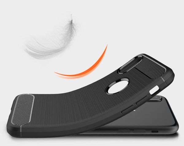 Удароженные чехол из углеродного волокна для iPhone 11 Pro XS MAX XR 8 7 6 PLUS Samsung A10 S20 Ultra Note10 Rugged Armor Case