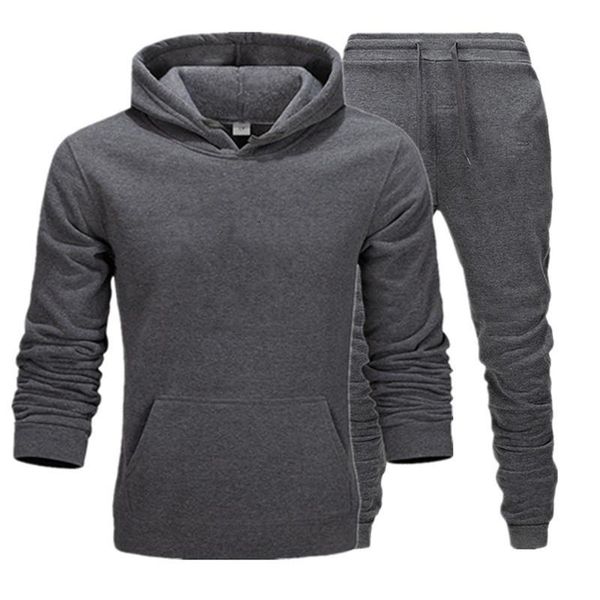 

new men's fashion letter printing hoodie and pant set men's sport suit women casual sport jogging asian size who, Gray