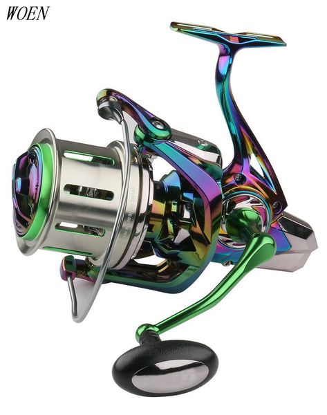 

new style all metal sea fishing reel cc8000/12000 speed ratio 4.8:1 distant wheel anti seawater colorful iron fishing reel