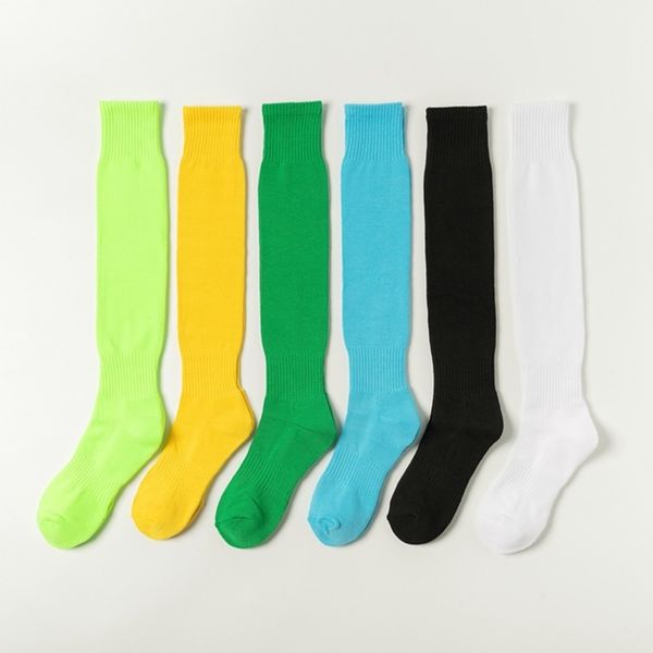 

lengthened tube solid color knee long men's and women's football socks towel bottom sweat absorbing skateboard street shooting tre, Black;white