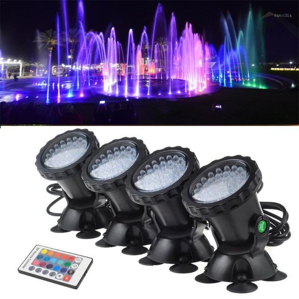 

4pcs/set led lighting spot lamp rgb underwater spot light 36 leds ip68 waterproof aquarium fish tank lighting aquarium light1