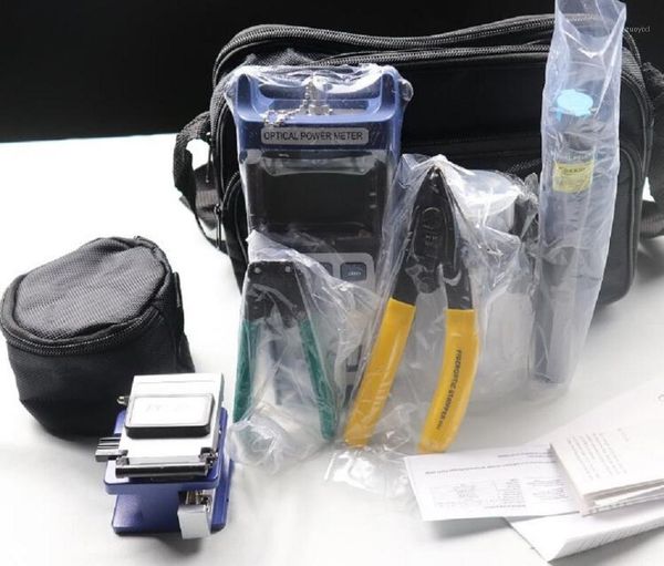 

fiber optic equipment ftth tool kit fc-6s cutter cleaver power meter visual finder1