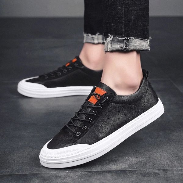 

male designer genuine leather men shoes fashion trainers chunky outdoor brand casual sneakers new mens loafers leather shoes j3 #hj4i