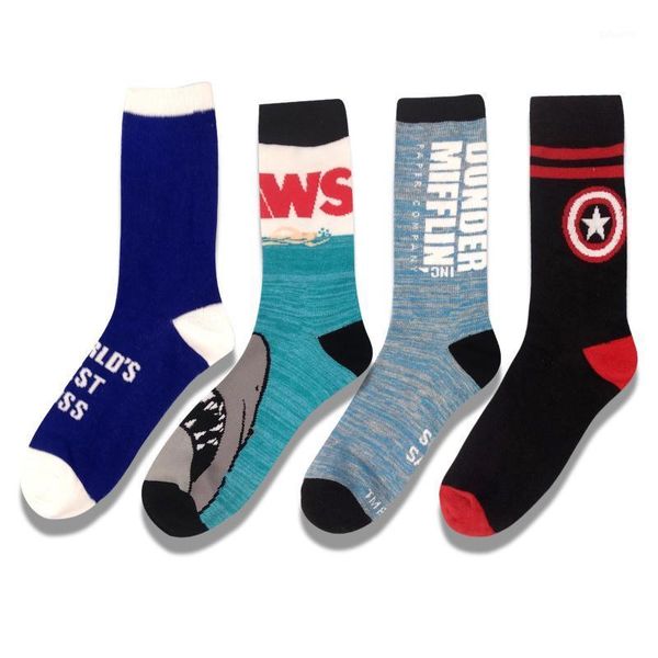 

mens fashion casual usa socks street wear hiphop fun socks street style print cotton warm novolty personalized1, Black