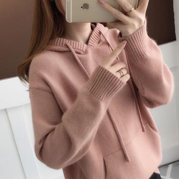 

plus size hoodies autumn winter coats hooded women harajuku loose casual warm hoodies ladies pullover female sweatshirt, Black