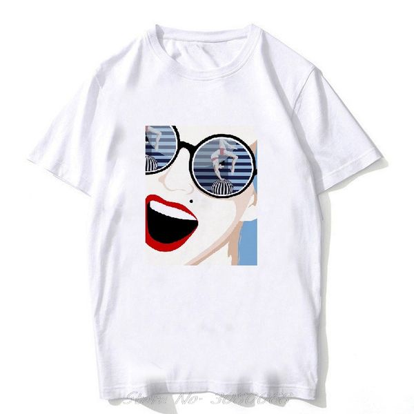 

harajuku streetwear стиль иллюстрация дамы vogue мужчины вс очки red lip печать вскользь тройники балахон дизайнеров футболки толстовка