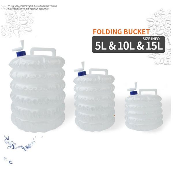 

5/10/15l outdoor foldable collapsible drinking car water bag carrier container outdoor camping hiking picnic emergency kits
