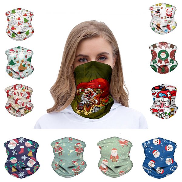 

платке chirstmas face shield бандана маска спорта на открытом воздухе оголовье visor шеи gaiter рождественские украшения подарки