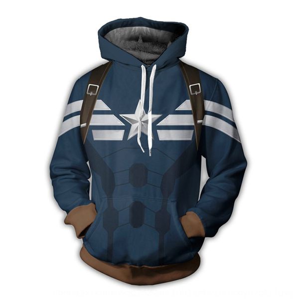 

autumn new hooded captain usa printed autumn new sweaterhooded men's captain usa printed sweater men's sweater pjhqm, Black