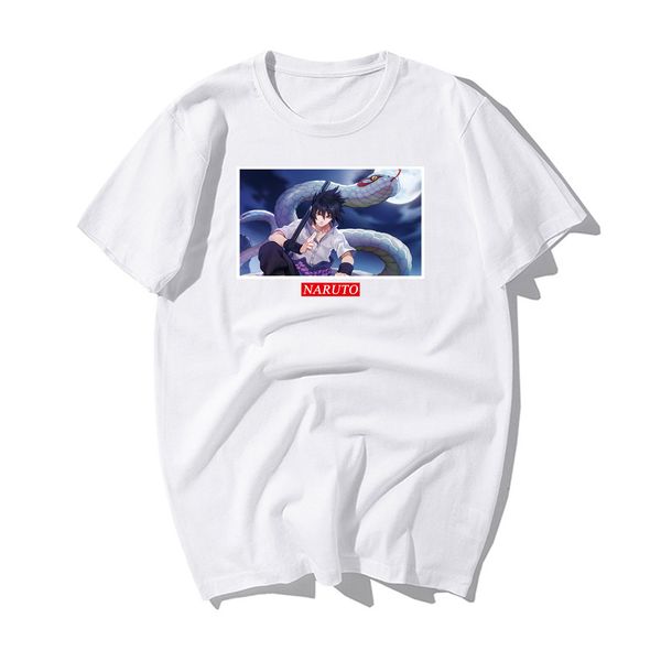 

cool harajuku naruto tshirt uchiha sasuke streetwear summer fashion amine casual cartoon print japan hooded sweatshirt hoodie men t shirt