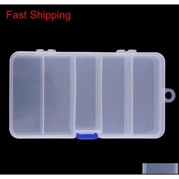 

5 compartments by 4 splitter transparent plastic storage organizer container case fishing lure bait bo qylfdv yh_pack