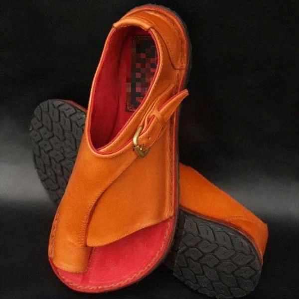 

spring and summer new sandals women's fashion casual comfortable fashion solid color toe flat sandals foreign trade large #xh2i