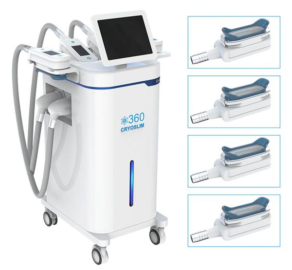 

-14Â° 360Â° surrounding e cryo cellulite reduce slimming 4 handles ing fat cryolipolysis with blue light laser slimming beauty machine