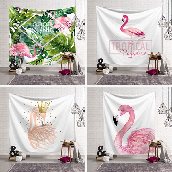 

flamingo hanging cloth live room rental room decoration wall cloth dormitory bedroom bedside tapestry dhl free