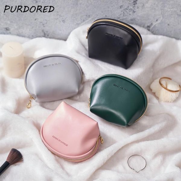 

purdored 1 pc solid color lipstick bag for women small waterproof cosmetic bag travel mini makeup pouch lipstick beauty case1
