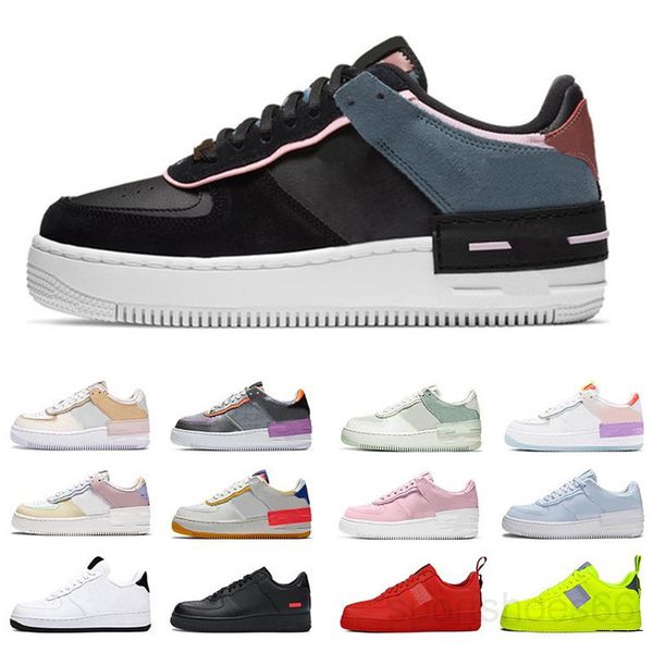 

air dunk 1 shadow one casual shoes for mens womens white mca airforce utility volt do it just moma forces trainers sneakers ju3k, Black