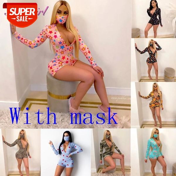 

onesie pajamas nightwear v neck long sleeve party club short jumpsuit women outfit street playsuit adults sleepwear rompers #zl1a, Black;white