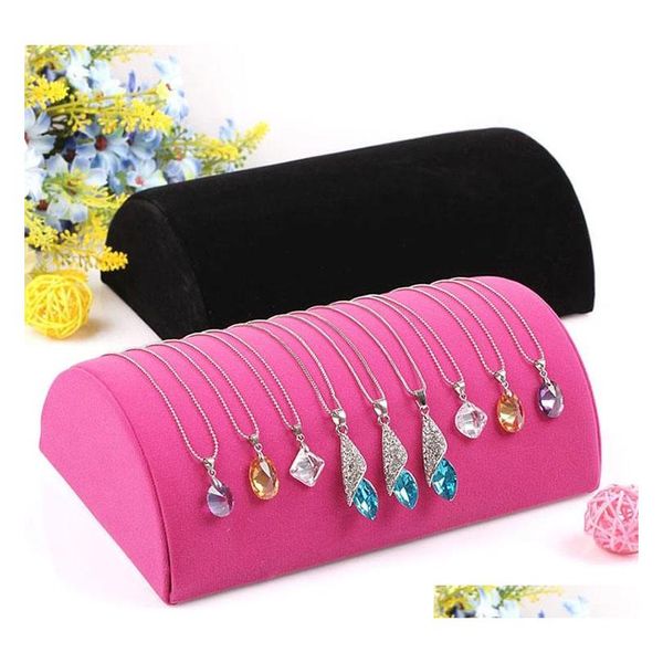 

velvet pillow bracelet display stand necklace holder pendant ornaments jewelry counter display rack stand g88l6 aioxo, Slivery;golden