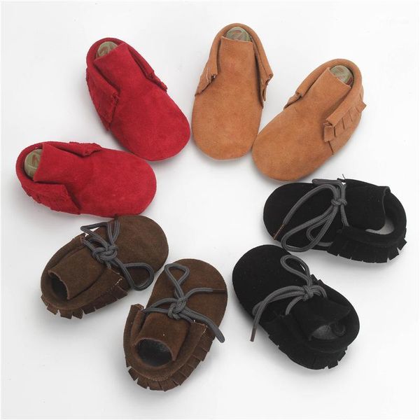 

cow suede baby moccasins soft bottom boys shoes real leather first walkers1 walkers