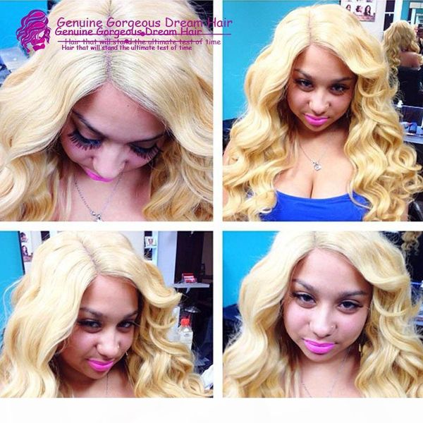 

pure #613 color 130density transparent lace 10-24inch brazilian glueless full lace wigs blonde beyonce human hair wigs, Black;brown