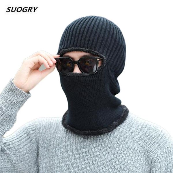 

suogry winter hat skullies шапочки hat winter шапочки для мужчин женщины шерсть шарф cap балаклава маска gorras bonnet трикотажной
