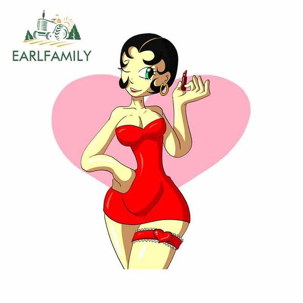 

расколый 13 см х 11 см для betty boop bumpstick bumper window наклейки виниловые материал 3d смешные автомобильные наклейки личности наклейк