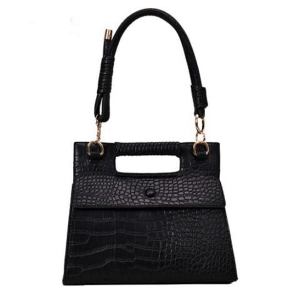 

vintage stone small bag female pu ladies handbag crocodile pattern shoulder messenger bag