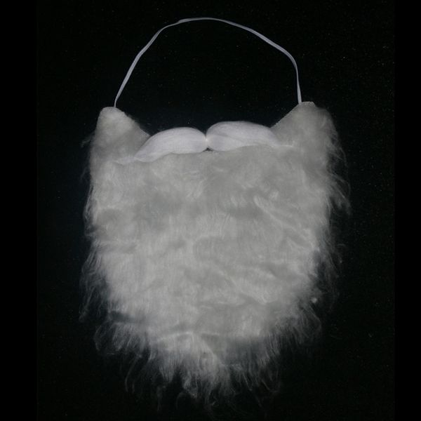 

2ip0i santa claus beard props white simulation eight-character beard and makeup performance dress up the old man fake performance props 5yk3