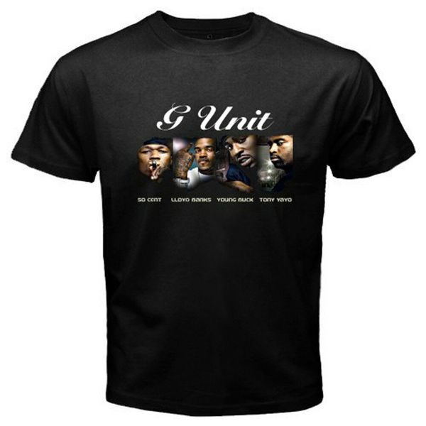 

g-unit east coast rappers 50 cent lloyd banks men's black t-shirt size s to 3xl sport hooded sweatshirt hoodie