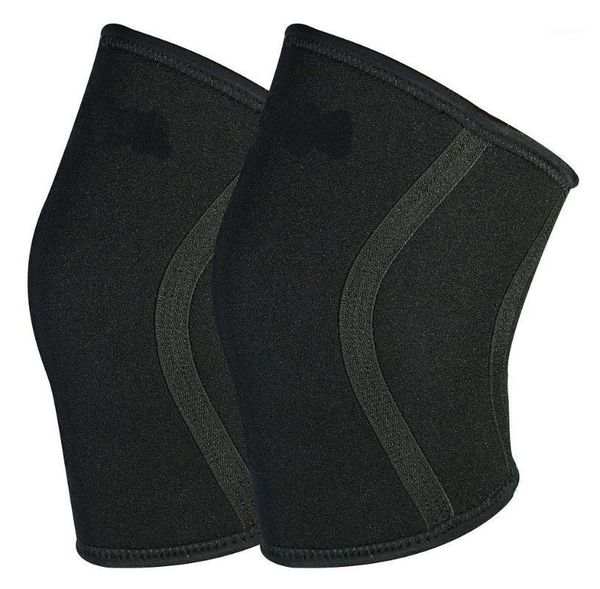 

elbow & knee pads sleeves 7mm by wod wear - powerlifting, bodybuilding, cross training, olympic weightlifting and weight training1, Black;gray
