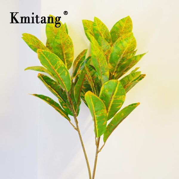 

decorative flowers & wreaths 52cm 3 fork tropical plants artificial tree plastic magnolia leaves fake leaf real touch foliage for home offic