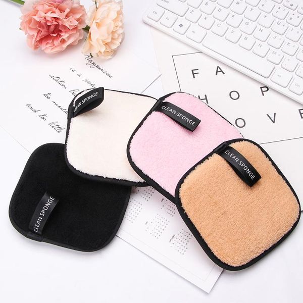 

1pcs microfiber soft cloth pads makeup remover puff face cleansing towel reusable cleanser washable make up tools