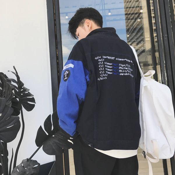 

2021 men military coats casual windbreaker ribbons pockets men's overalls bomber jacket hip hop streetwear man outwear, Black