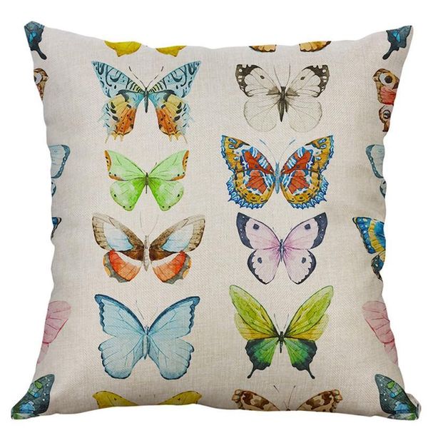 

linen series butterfly pillowcase cushion cover pillow cover 40x40cm home decor cushion cover pillow fun bbycjl