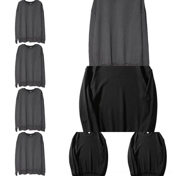 

pyhht solid and autumn spring color pullover pulloverpulloverpullover sweater men's women's reverse terry bottomed and nr45g, Black