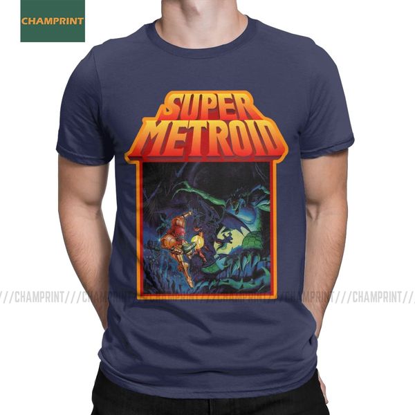 

sport super metroid men t shirt samus wars aran prime snes ridley zebes game novelty tee shirt short sleeve t-shirt cotton summer