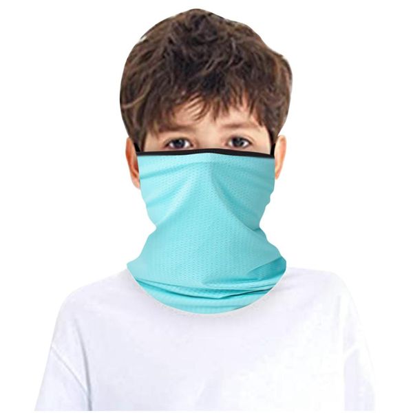 

seamless outdoor scarf children rave bandana neck gaiter tube headwear face scarf breathable headband hiking scarf 2020 bbyrfo, Black